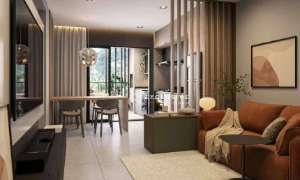 Apartamento com 1 dormitório à venda, 41 m² por R$ 366.000 - Acarau - Ubatuba/SP