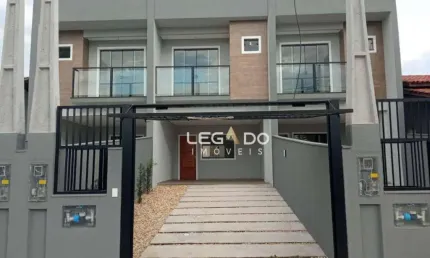 Sobrado Geminado Novo com 3 dormitórios (1 suíte) à venda, 110 m² por R$ 495.000 - Boa Vista - Joinville/SC