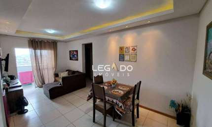 Apartamento Semi Mob. com 2 dorm. (Suíte + 1) à venda, 66 m² por R$ 295.000 - Iririú - Joinville/SC