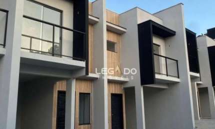Sobrado com 3 ou 2 dorm. (1 ou 2 Suítes) à venda, 77 m² por R$ 344.000 - Santa Catarina - Joinville/SC
