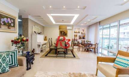 Apartamento com 4 dormitórios à venda, 191 m² - Gonzaga - Santos/SP