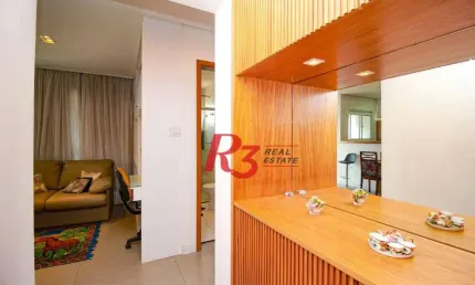Apartamento à venda, 58 m² por r$ 587.000,00 - boqueirão - santos/sp