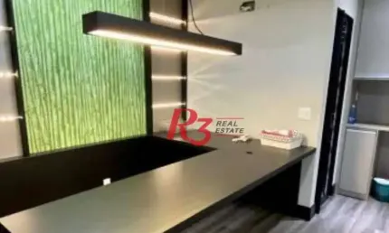 Sala para alugar, 45 m² por r$ 4.067,60/mês - encruzilhada - santos/sp