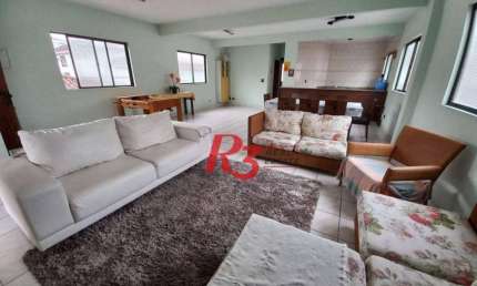 Casa com 5 dormitórios à venda, 330 m² - Embaré - Santos/SP