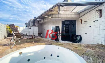Cobertura, 146 m² - venda por R$ 740.000,00 ou aluguel por R$ 7.684,00/mês - Vila Matias - Santos/SP