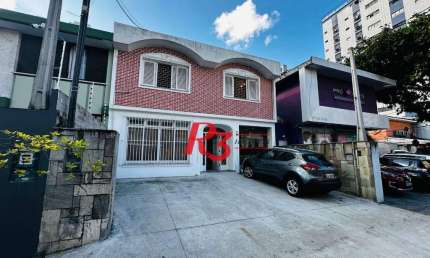Casa para alugar, 200 m² por R$ 15.670,00/mês - Gonzaga - Santos/SP