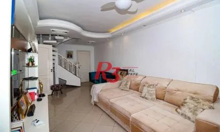 Cobertura com 3 dormitórios à venda, 271 m² por R$ 1.700.000,00 - Gonzaga - Santos/SP