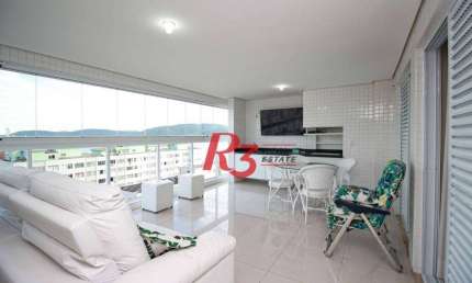 Apartamento com 3 dormitórios para alugar, 134 m² por R$ 11.500,00/mês - Embaré - Santos/SP
