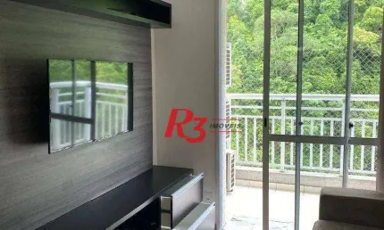 Apartamento com 2 dormitórios para alugar, 64 m² por r$ 4.500,00/mês - marapé - santos/sp