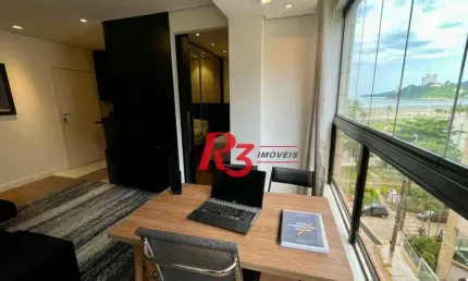 Flat com 1 dormitório, 40 m² - venda por R$ 380.000,00 ou aluguel por R$ 4.000,00/mês - Itararé - São Vicente/SP