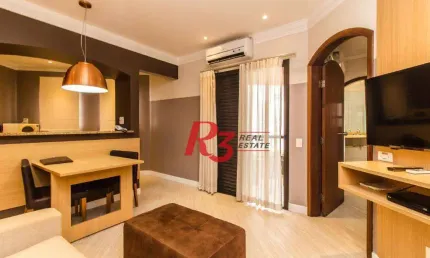 Flat à venda, 50 m² por R$ 450.000,00 - Gonzaga - Santos/SP