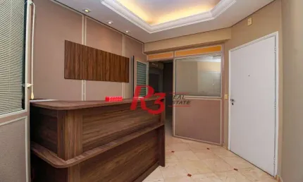 Sala para alugar, 134 m² por R$ 5.000,02/mês - Campo Grande - Santos/SP