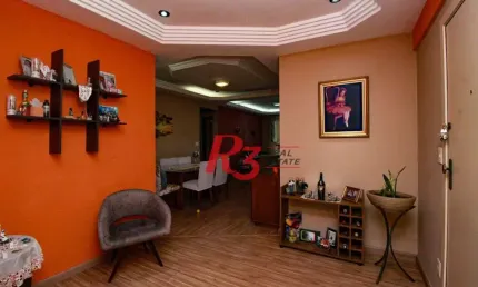 Apartamento com 2 dormitórios à venda, 120 m² por r$ 500.000,00 - marapé - santos/sp