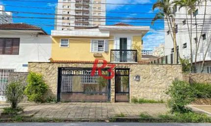 Sobrado com 3 dormitórios à venda, 200 m² por R$ 1.950.000,00 - Embaré - Santos/SP