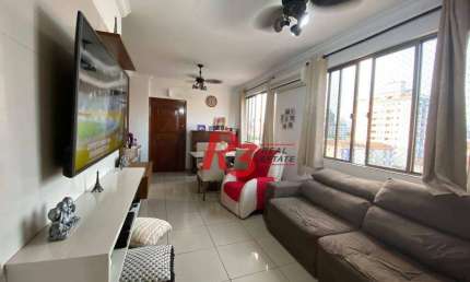 Apartamento com 3 dormitórios à venda, 80 m² por R$ 580.000,00 - Aparecida - Santos/SP