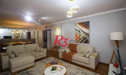Apartamento com 4 dormitórios à venda, 204 m² por R$ 2.500.000,00 - Boqueirão - Santos/SP