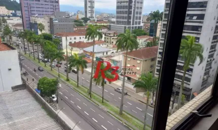 Sala comercial com 2 salas à venda na Avenida Ana Costa, 160, Vila Mathias, Santos