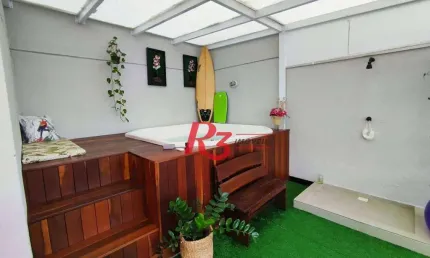 Apartamento Garden com 2 dormitórios à venda, 154 m² por R$ 1.379.000,00 - Campo Grande - Santos/SP