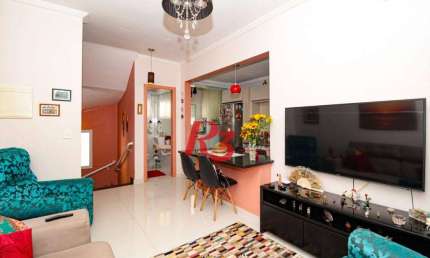 Casa com 2 dormitórios à venda, 100 m² por R$ 750.000,00 - Gonzaga - Santos/SP