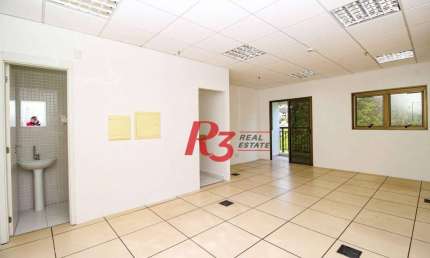 Sala, 43 m² - venda por R$ 280.000,00 ou aluguel por R$ 2.500,00/mês - Valongo - Santos/SP