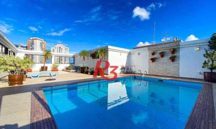 Cobertura à venda, 540 m² por R$ 4.400.000,00 - Ponta da Praia - Santos/SP