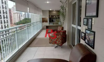 Apartamento com 4 dormitórios à venda, 165 m² por R$ 2.120.000,00 - Gonzaga - Santos/SP