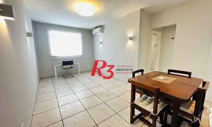Apartamento com 1 dormitório para alugar, 55 m² por r$ 3.300,02/mês - gonzaga - santos/sp