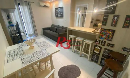 Flat à venda, 45 m² por R$ 320.000,00 - Gonzaga - Santos/SP