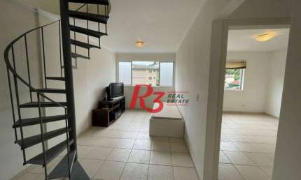 Cobertura com 2 dormitórios, 105 m² - venda por R$ 440.000,00 ou aluguel por R$ 3.315,90/mês - José Menino - Santos/SP