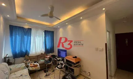 Apartamento com 2 dormitórios à venda, 66 m² por r$ 360.000,00 - josé menino - santos/sp