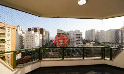 Apartamento, 400 m² - venda por R$ 3.500.000,00 ou aluguel por R$ 17.000,00/mês - Embaré - Santos/SP