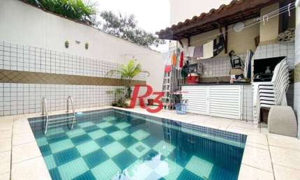 Sobrado com 3 dormitórios à venda, 130 m² por R$ 980.000 no José Menino - Santos/SP