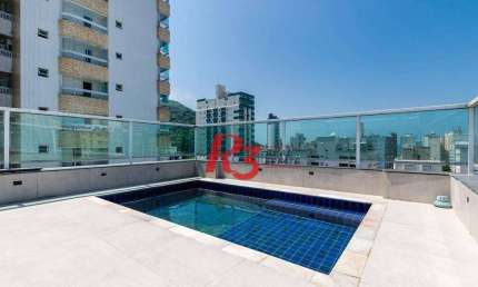 Cobertura com 4 dormitórios à venda, 374 m² por R$ 1.500.000,00 - Centro - São Vicente/SP