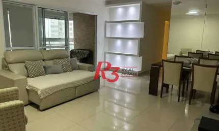 Apartamento com 3 dormitórios à venda, 103 m² por R$ 980.000,00 - Ponta da Praia - Santos/SP