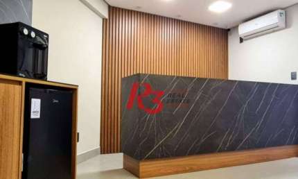 Sala, 52 m² - venda por R$ 480.000,00 ou aluguel por R$ 6.420,00/mês - Marapé - Santos/SP