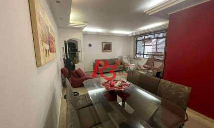 Apartamento com 3 dormitórios à venda, 146 m² por R$ 869.000,00 - Campo Grande - Santos/SP