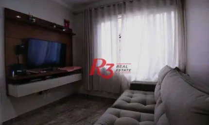 Casa com 3 dormitórios à venda, 87 m² por R$ 450.000,00 - Macuco - Santos/SP