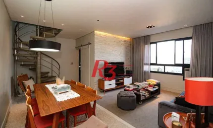 Cobertura à venda, 197 m² por R$ 1.500.000,00 - Gonzaga - Santos/SP