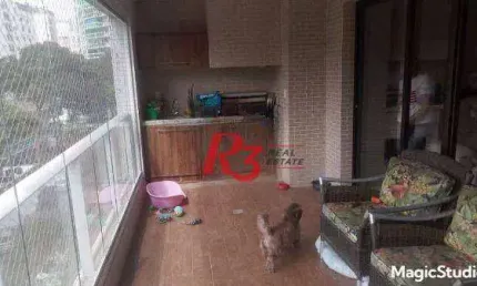 Apartamento garden à venda, 141 m² por r$ 2.450.000,00 - gonzaga - santos/sp