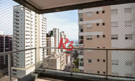 Apartamento com 3 quartos para alugar na Rua Sampaio Moreira, 31, Embaré, Santos