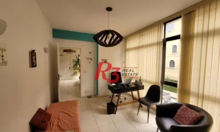 Sala à venda, 55 m² por r$ 435.000,00 - gonzaga - santos/sp
