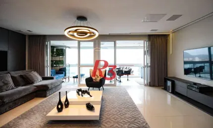 Apartamento com 1 suíte + lavabo à venda, 106 m² por R$ 2.230.000 - Aparecida - Santos/SP