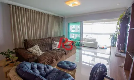 Apartamento  com 3 dormitórios c 3 suites gonzaga - santos