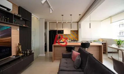 Apartamento à venda, 72 m² por r$ 1.150.000,00 - gonzaga - santos/sp