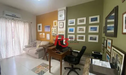 Apartamento com 1 dormitório à venda, 55 m² por R$ 445.000,00 - Boqueirão - Santos/SP