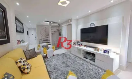 Apartamento Triplex à venda, 111 m² por R$ 810.000,00 - Estuário - Santos/SP