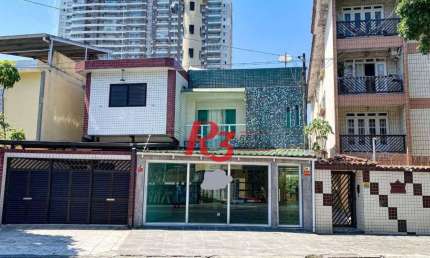 Sobrado com 3 dormitórios à venda, 220 m² por R$ 1.200.000,00 - Encruzilhada - Santos/SP