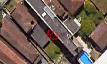 Terreno, 469 m² - venda por R$ 1.300.000,00 ou aluguel por R$ 7.720,00/mês - Vila Belmiro - Santos/SP