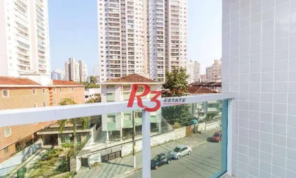 Apartamento, 68 m² - venda por r$ 585.500,00 ou aluguel por r$ 4.200,00/mês - marapé - santos/sp