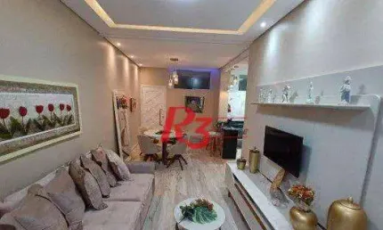Apartamento com 1 dormitório à venda, 42 m² por r$ 452.000,00 - ilha porchat - são vicente/sp